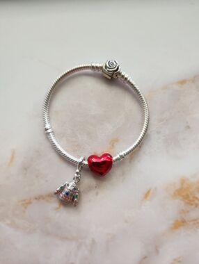 Pandora Red Christmas Bracelet